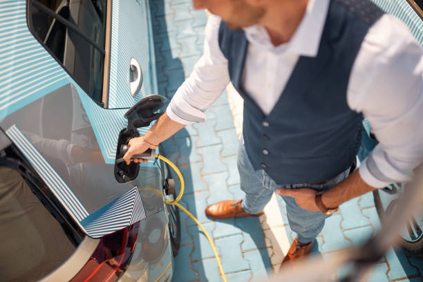 istock Positive  charging electric car 1358426417