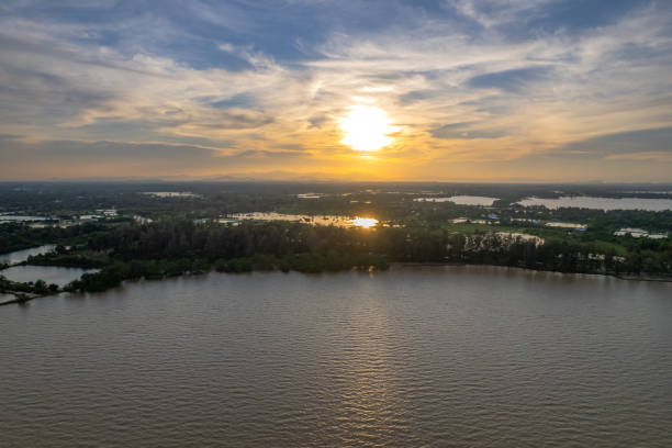 istock A high angle aerial shot  by a drone.sea 1358426491