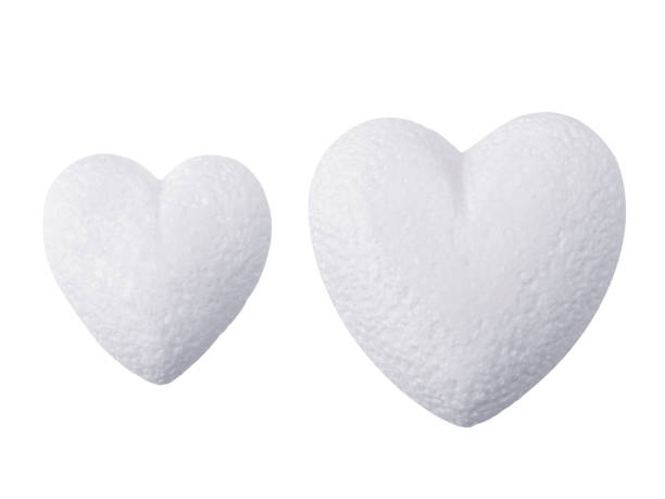 istock Heart foam isolated on white background 1358429842