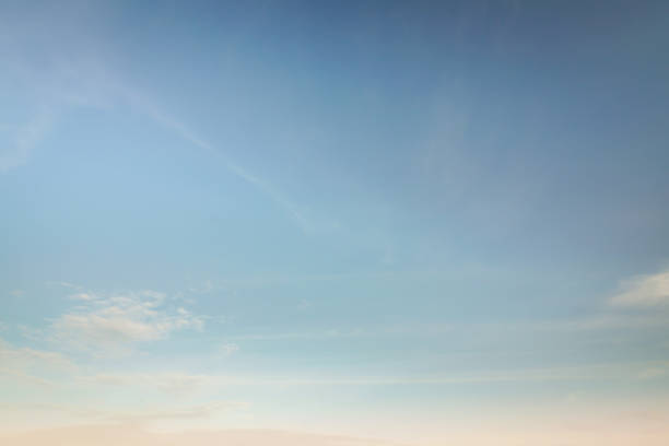 istock Summer blue sky cloud gradient fade white background. Beauty clear cloudy in sunshine calm bright winter air bacground. Wide vivid cyan landscape in environment day Outdoor horizon skyline spring wind 1358431251