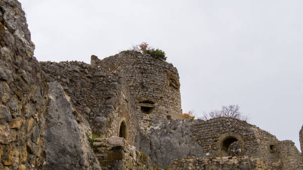 istock Old castle from frog's eye perspective 1358442793