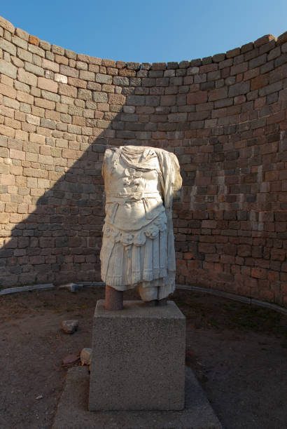 istock Pergamon, Turkey. Statue of Trajan in his temple. 1358443672
