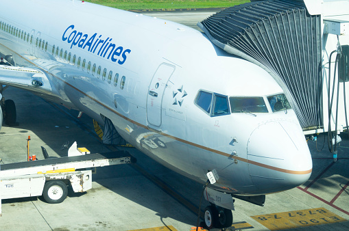 Copa Airline Airplane on Tocumen airport, Panama City, Panama, November 14, 2021