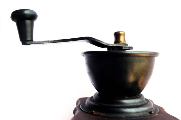 istock wooden coffee or spices grinder 1358448848