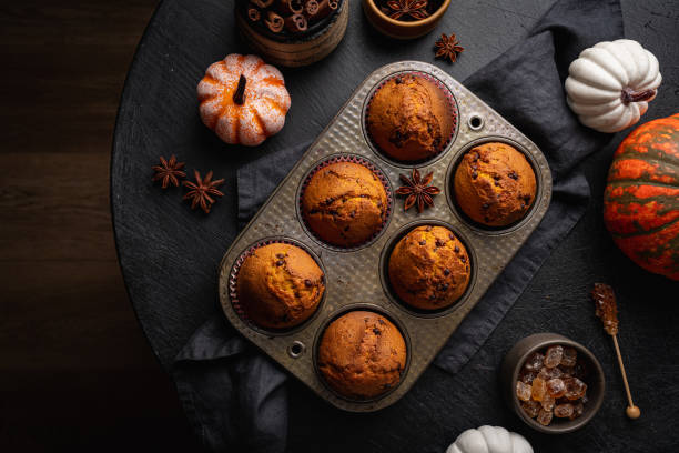 istock Homemade pumpkin muffins 1358457277