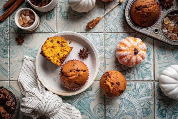istock Homemade pumpkin muffins 1358457279