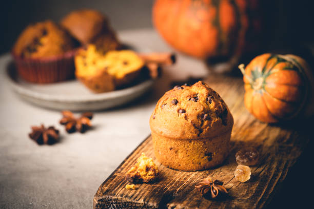 istock Homemade pumpkin muffins 1358457281