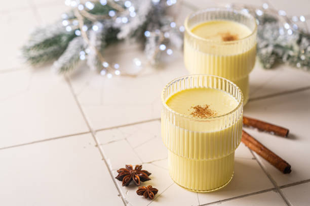istock Glass of Eggnog cocktail 1358457334