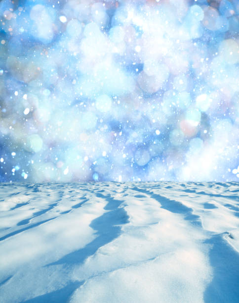 istock Christmas landscape with snow. 1358458058