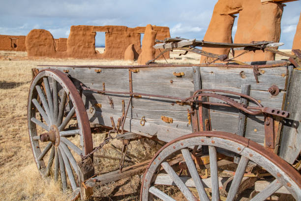 istock Fort Union preservation original brick wall in New Mexico 1358460895