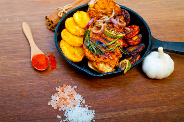istock roasted grilled BBQ chicken breast with herbs and spices 1358463675
