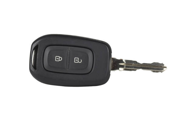 istock Car electronic key, with lock symbols 1358465636