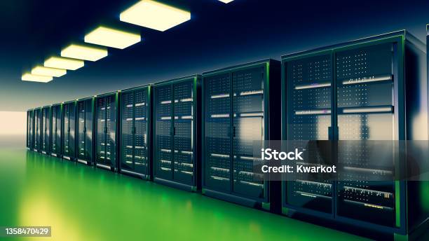 Ruang Rak Server Pusat Data Ruang Server Cadangan Pertambangan Hosting Mainframe ...