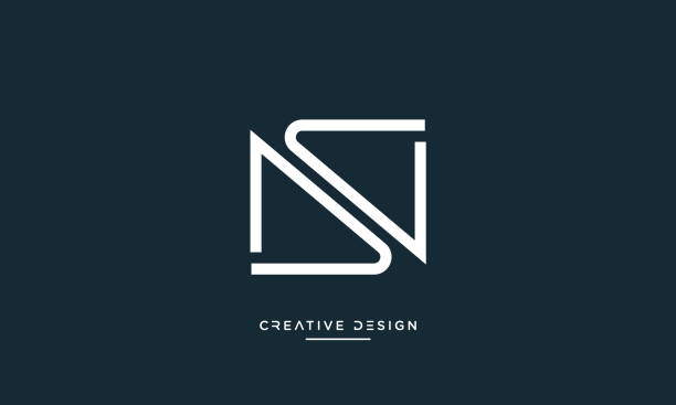 nsまたはsnアルファベット文字ラグジュアリーロゴベクトルデザイン - capital letter luxury blue image点のイラスト素材／クリップアート素材／マンガ素材／アイコン素材