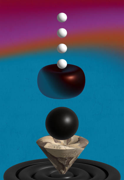 istock Abstract background for poster advertising. Abstract background with 3d spheres. Grunge background. 1358472794
