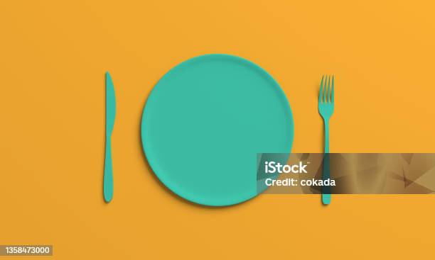 Empty Set Plate Empty Plate Set Stock Photo - Download Image Now - Arranging, Brazil ...