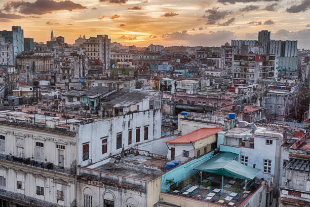 istock Sunset Looking Over The Vedado in Havana 1358483514