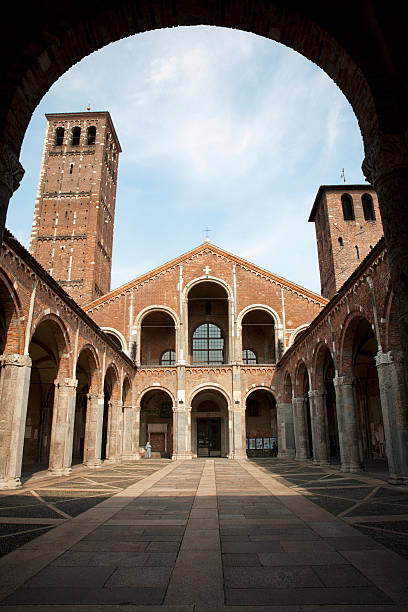 istock Milan - Ambrosius church and atrium 135848600