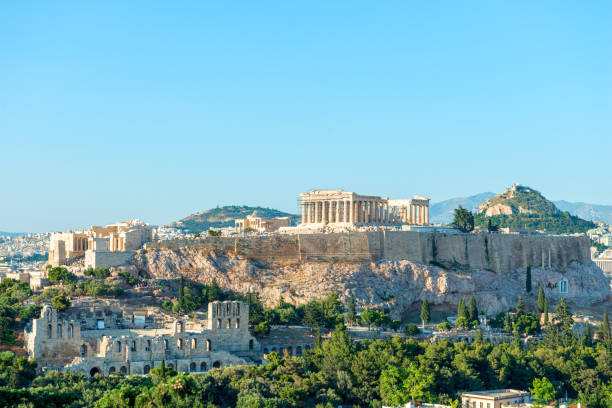 istock Acropolis with Parthenon temple in Athens, Greece 1358491955