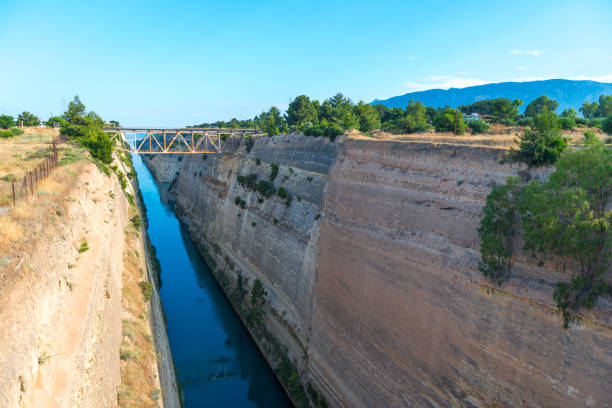 istock Corinth Canal separating mainland Greece from Peloponnese 1358491970