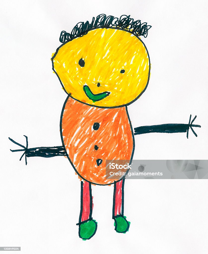 Ittero Guy - Foto stock royalty-free di Disegno di bambino
