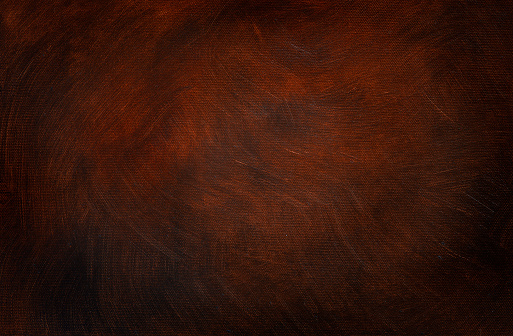 Dark red brown painted on canvas texture background