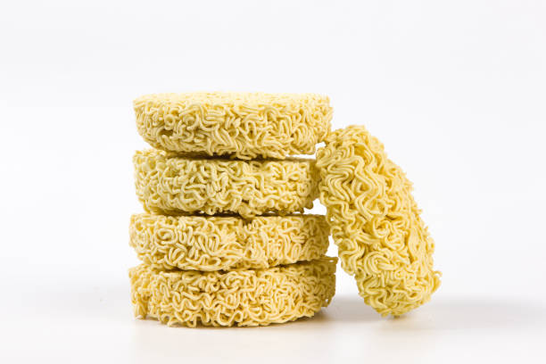 istock Instant noodles isolated on white background 1358504214