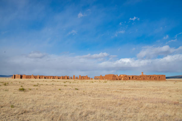 istock Fort Union preservation original brick wall in New Mexico 1358505123