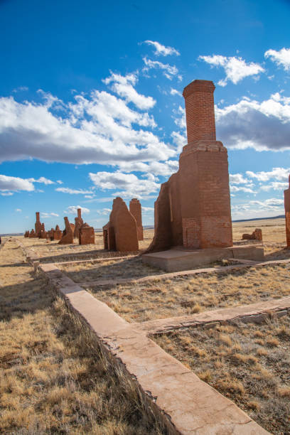 istock Fort Union preservation original brick wall in New Mexico 1358508432