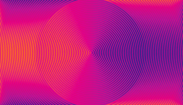 ilustrações de stock, clip art, desenhos animados e ícones de concentric circles abstract background - psychedelic