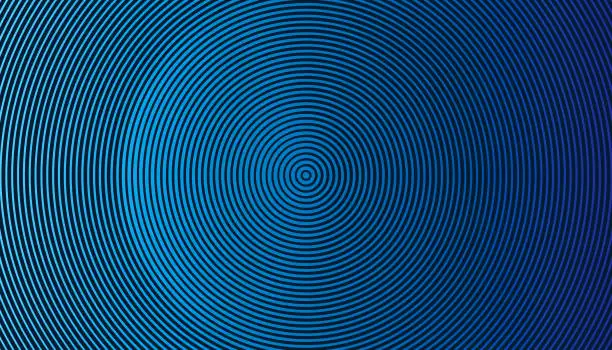 Vector illustration of Concentric circles abstract background