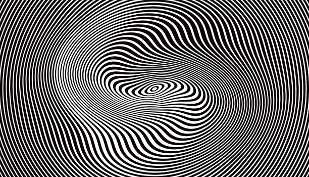 同心円波線の抽象的な背景 - abstract communication wave pattern striped点のイラスト素材／クリップアート素材／マンガ素材／アイコン素材