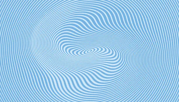 Vector illustration of Concentric rippled lines abstract background
