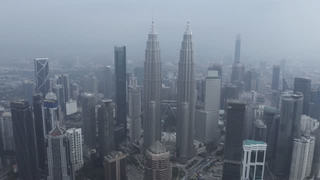 Kuala Lumpur cityscape with Petronas Twin Towers