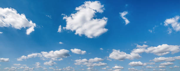istock panorama blue sky with cloud and sunshine background 1358518786