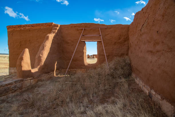 istock Fort Union preservation original brick wall in New Mexico 1358524055
