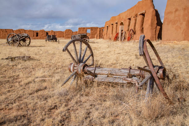 istock Fort Union preservation original brick wall in New Mexico 1358524781