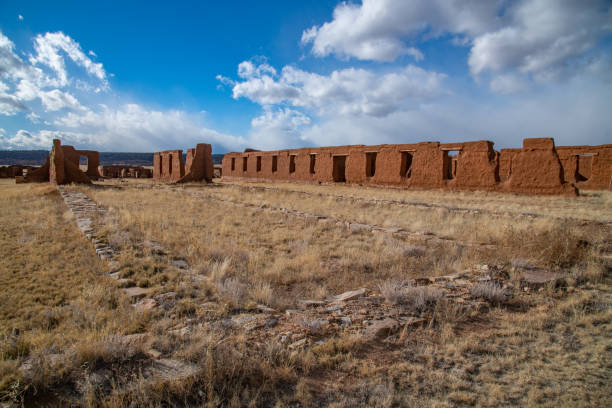 istock Fort Union preservation original brick wall in New Mexico 1358525586