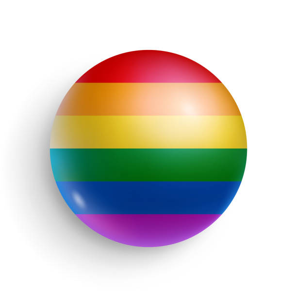 istock Lgbt rainbow flag of circle shape realistic vector illustration 1358528847