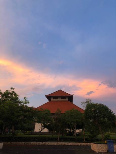 istock Sunset in Bali Temple 1358530472