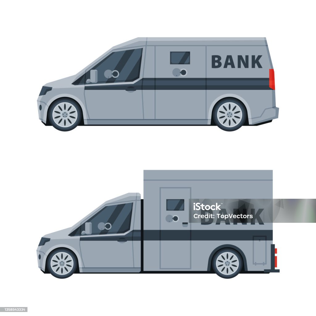 Bank Job Transit Bank Or Cashintransit Vehicle Transfering And Transporting Valuables ...