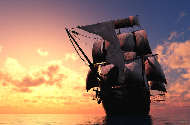 istock Sailboat in the sea. 1358544349