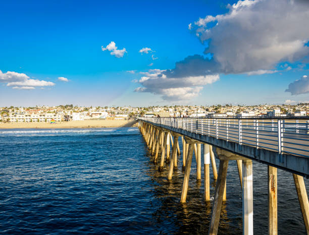 istock Hermosa Pier towards the shore. 1358545287