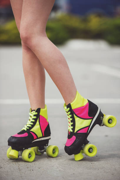 istock Girl on roller skates 1358547750