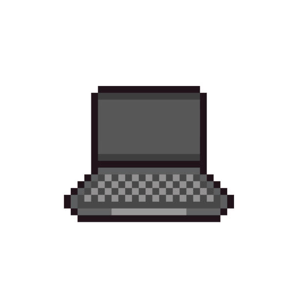 Pixel Art - Notebook, illustration Pixel Art - Notebook, vector illustration in synch stock illustrations