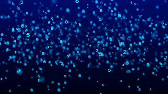 Digital Background Blue Matrix Coding Or Hacking Concept Abstract Data ...