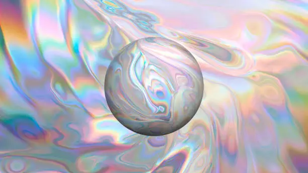 Abstract pearl glowing iridescent mother of pearl background.