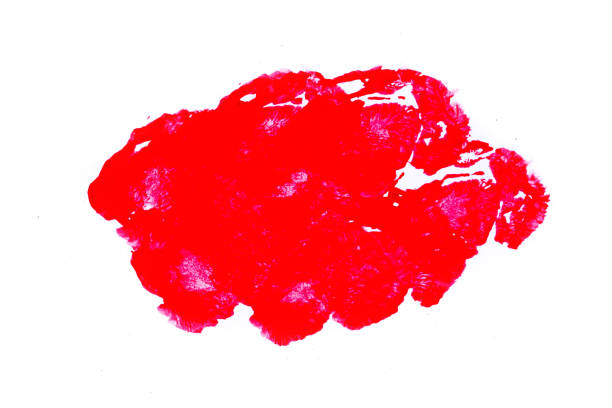 istock red watercolor pattern brush stroke on white background 1358556332