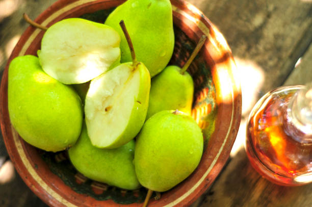 istock Raw Green Organic Pears 1358557539