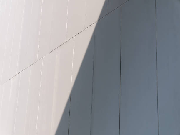 istock Full Frame Background of Diagonal Shade on Wall Exterior 1358563058